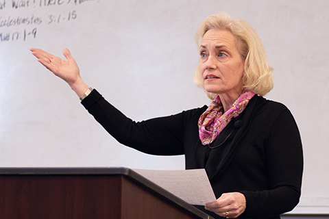female professor teaching cta